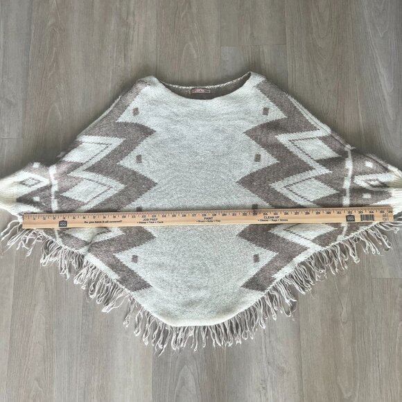 Womens Poncho Cape G-Ysual Made in Italy OS Classic Vintage Glamour Retro - Picture 4 of 7